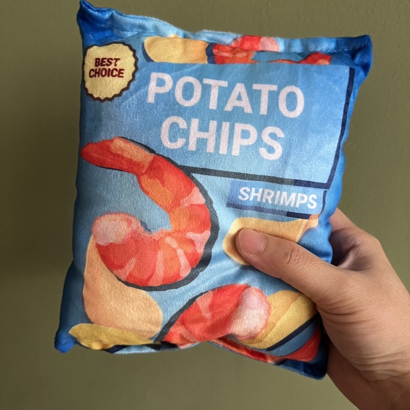 Potato chips squeaky toy