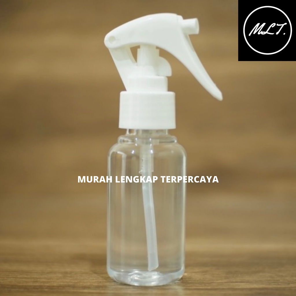 BOTOL 60ML SPRAY TRIGGER / BOTOL TUBULAR 60 ML NATURAL TRIGER SPRAY