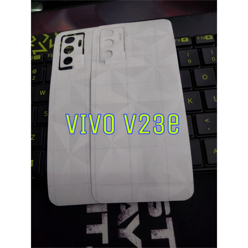 Skin Carbon Vivo V23e Back Skin Diamond Carbon Fiber Pelindung Belakang Garskin Handphone