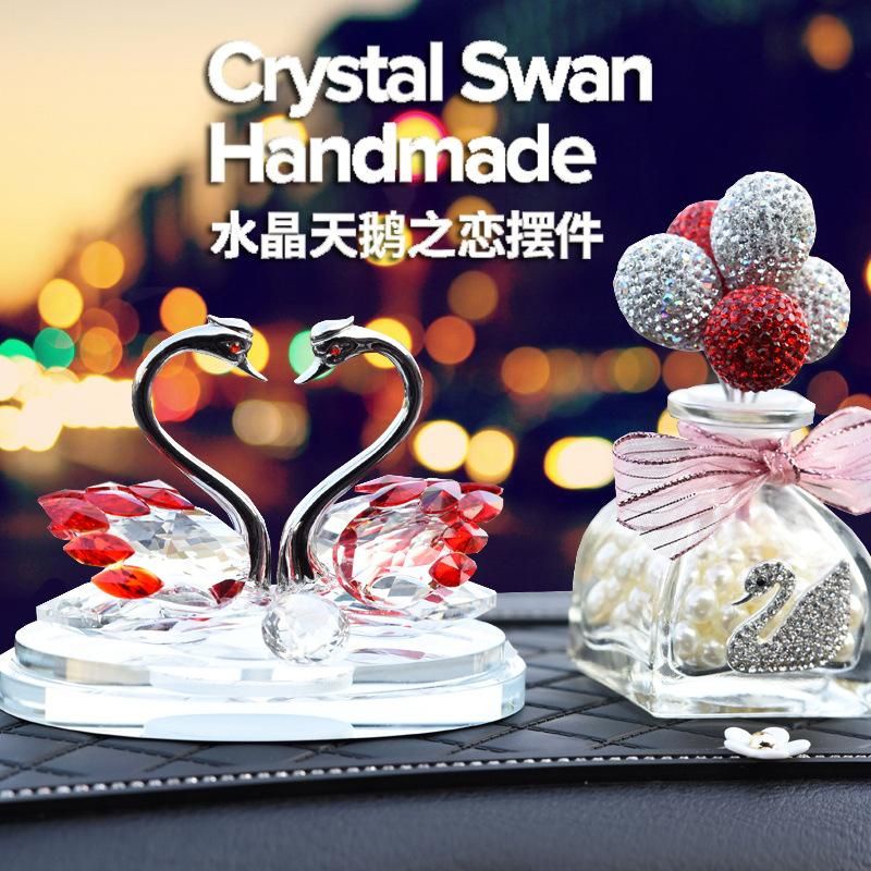 swan love angsa blink parfume swan hiasan dasbord mobil swan angsa blink Pajangan Tempat Parfum Mobil COUPLE angsan CRYSTAL