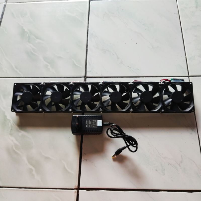 kipas aquascape 6 fan 8 cm siap pakai