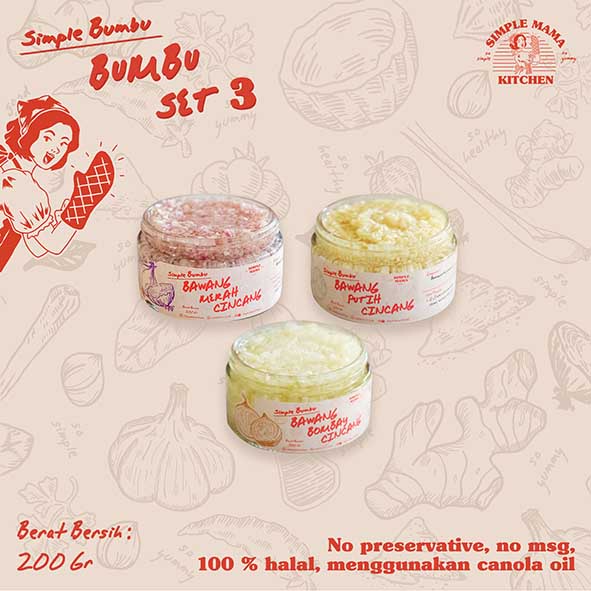 

Simple Bumbu Set 3 Bundling by Simple Mama Kitchen | Alami Tanpa Pengawet & Tanpa MSG