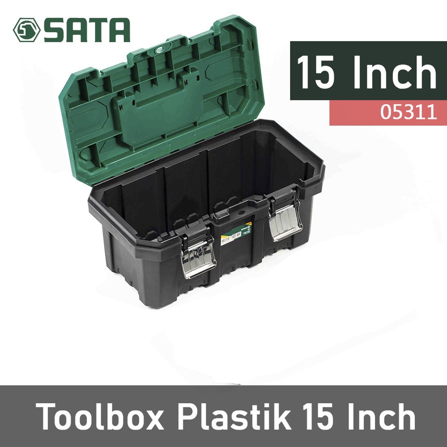 SATA 05311 Toolbox Perkakas Plastik 15" Tool box 15inch Box Perkakas