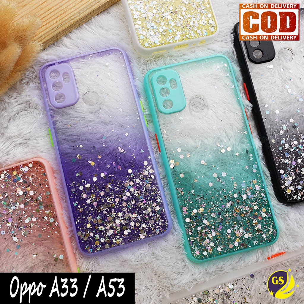 Oppo A16 A95 4G A54 A74 4G A15S A15 A53 A33 2020 A52 A92 A9 2020 A5 2020 A5S A7 A11K A12 A3S Neo 9 A37 Case Dove Glitter Bling Star Light Candy Camera Macaron Gliter Pelindung Kamera