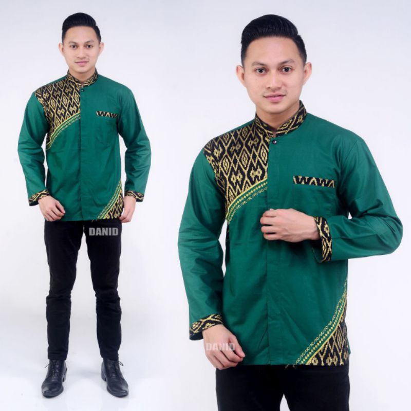 BAJU KOKO KOMBINASI TERLARIS EKSLUSIF | BATIK PRIA KOMBINASI