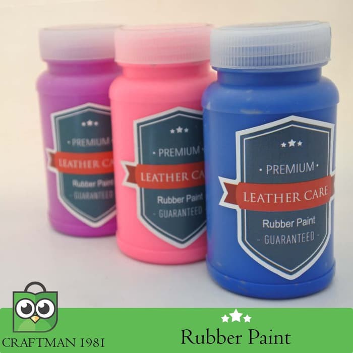 Cat Karet Untuk Ban dan Sol Sepatu Rubber Paint Premium