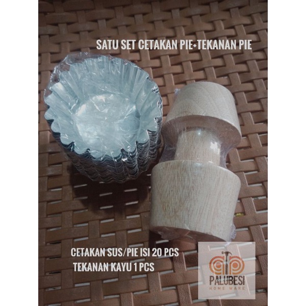 Cetakan Kue Pai dan Tekanan Kayu