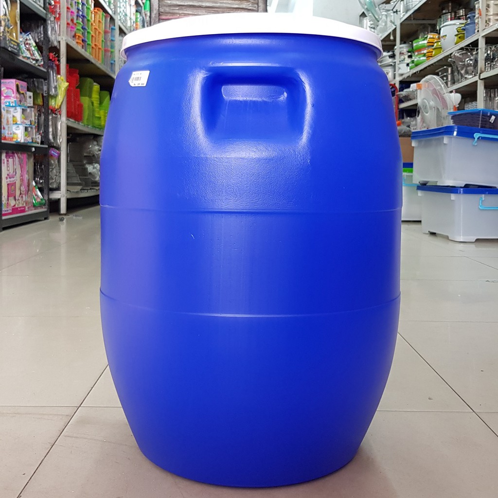 GREEN LEAF 0506 Gentong Tong  Air Fiber Biru Bertutup 60L 