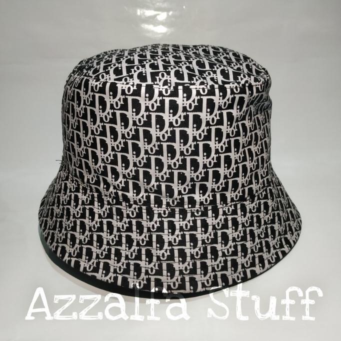Promo Bucket Hat Christian Dior Apk Sablon / Topi Bucket Cristian Dior - Black
