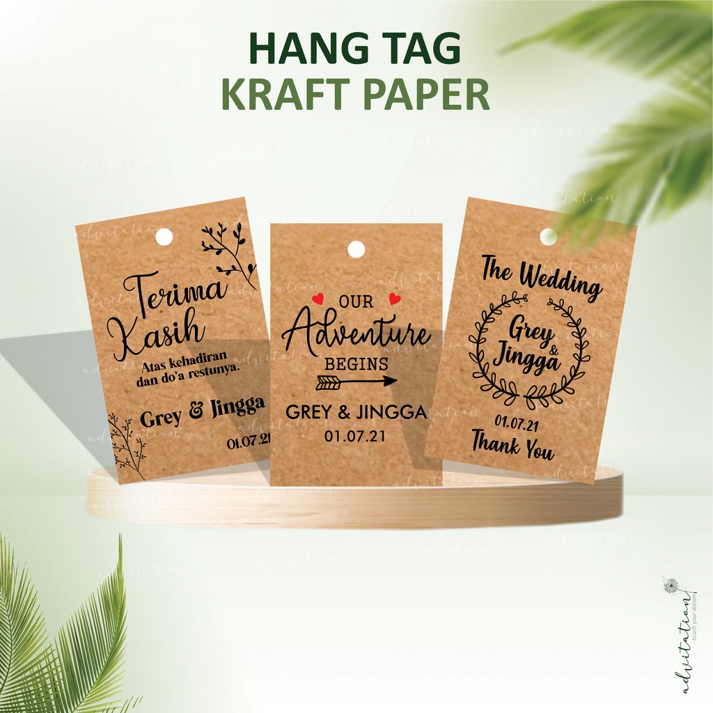 HANG TAG SOUVENIR HANG TAG LOGO HANG TAG BRAND CUSTOM HANG TAG AESTHETIC CUSTOM KRAFT HANG TAG KRAFT
