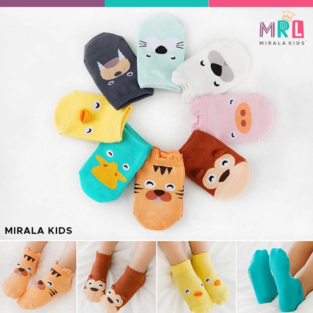 Kaos Kaki Bayi seri Polos dan Motif Karakter Lucu - Kaos Kaki Anak