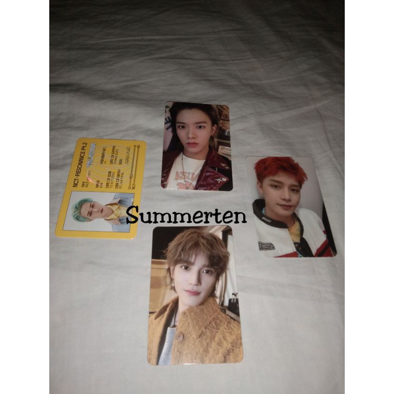 PHOTOCARD PC TAEIL PUNCH 1ST PLAYER, TAEYONG DEPARTURE VER, ID KUN, YUTA N VER