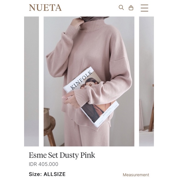Esme Set Dusty Pink by hijabnueta