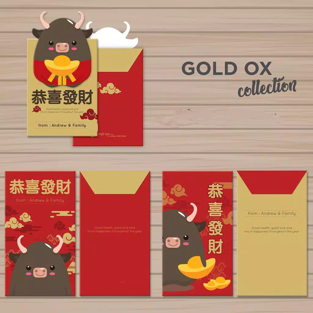 

envelope angpao imlek angpao lucu (gold ox)