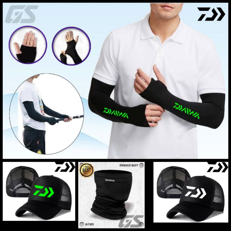 Daiwa Sarung Tangan Mancing manset lengan arm Sleeve uv protection