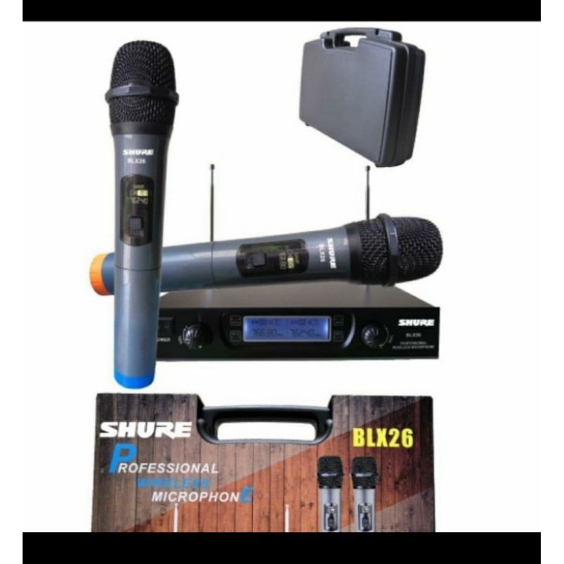MIC WIRELESS SHURE BLX26 MIC KUWALITAS BAGUS