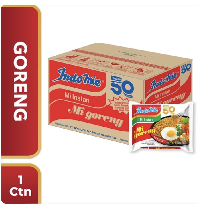 

Indomie Goreng Dus / Mie Instan / Indomie Goreng Special 40 bungkus / Mie 1 Karton