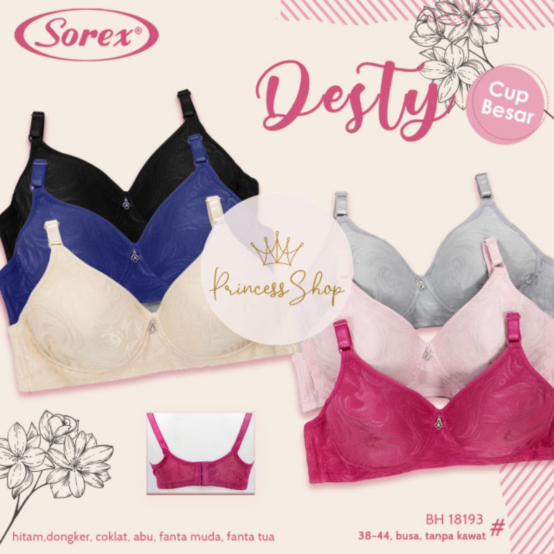 Bra Wanita Sorex Tanpa Kawat Cup Jumbo Bh Sorex 18193