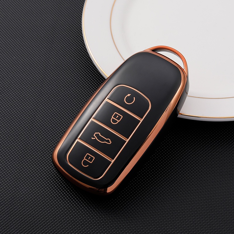 Casing Kunci Remote Control 4 Tombol Bahan TPU Untuk Chery Tiggo 8 Pro 2021 8 Plus 7 P