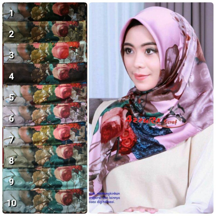 New Trend SEGIEMPAT LAIMIZ MOTIF. JILBAB AZZURA. KERUDUNG IMPORT. HIJAB SQUARE Low Price