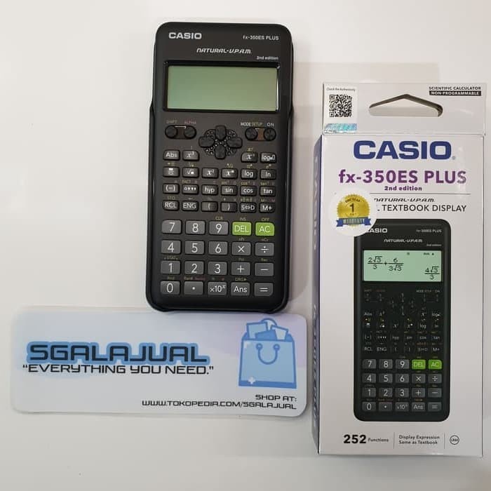 

CODES0X-00 KALKULATOR Casio fx-350ES PLUS 2nd edition GROSIR (1 LUSIN / 12 BUAH)