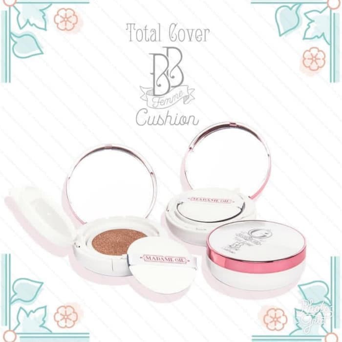 MADAME GIE TOTAL COVER BB FEMME CUSHION - BB CUSHION MADAME GIE