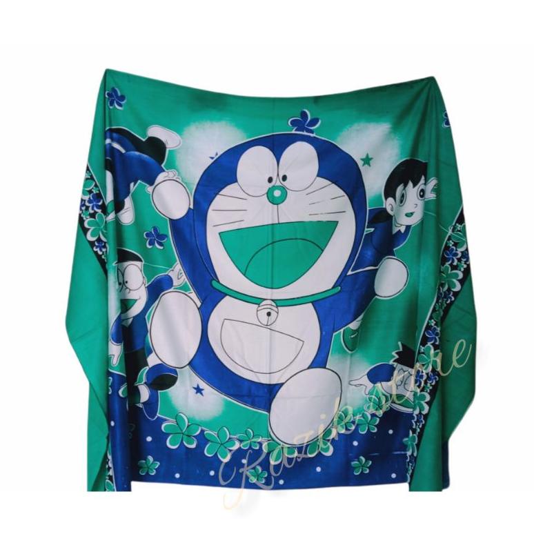 Kain Bali Doraemon/Kain Pantai Motif Karakter/Kain Bali Rayon Super Kw 1/Kain Kap Mobil/Kain Buat Pl