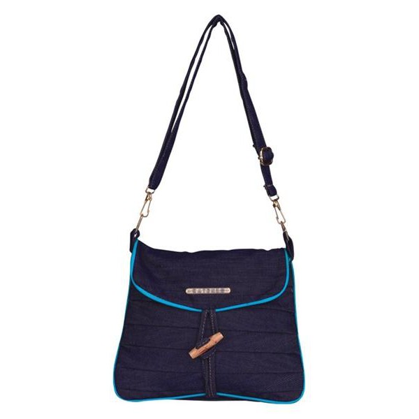 TAS SELEMPANG WANITA WARNA BIRU - ORIGINAL BY CATENZO - SF 001