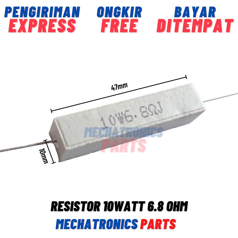 [PAS-9545] RESISTOR 10WATT 6.8OHM