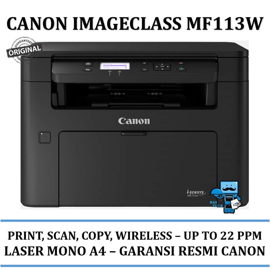 Canon IMAGECLASS MF113W Printer Monokrom Laser A4 All-In-One Wi-Fi