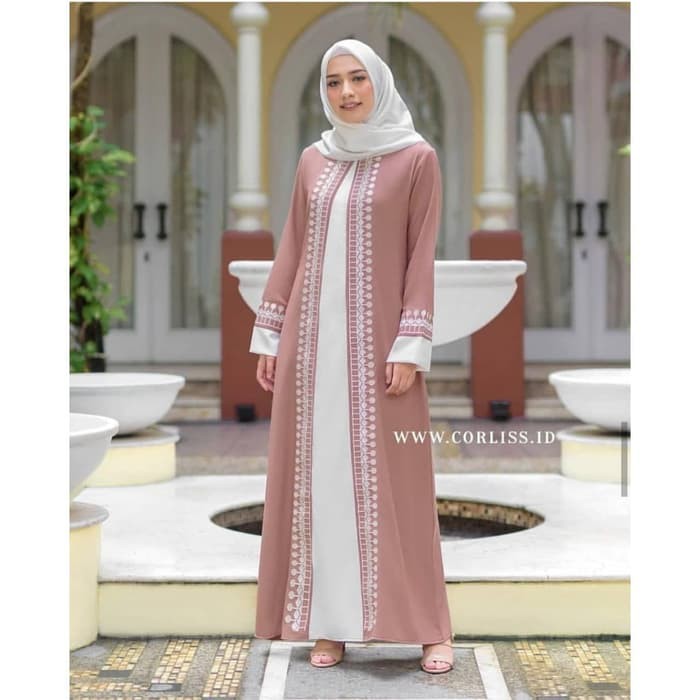 Dress Satin Polos Gamis Simple Kilap Pesta Gaun Kondangan Hajatan Bridal Cavali Velvet Maxmara I 907 Shopee Indonesia