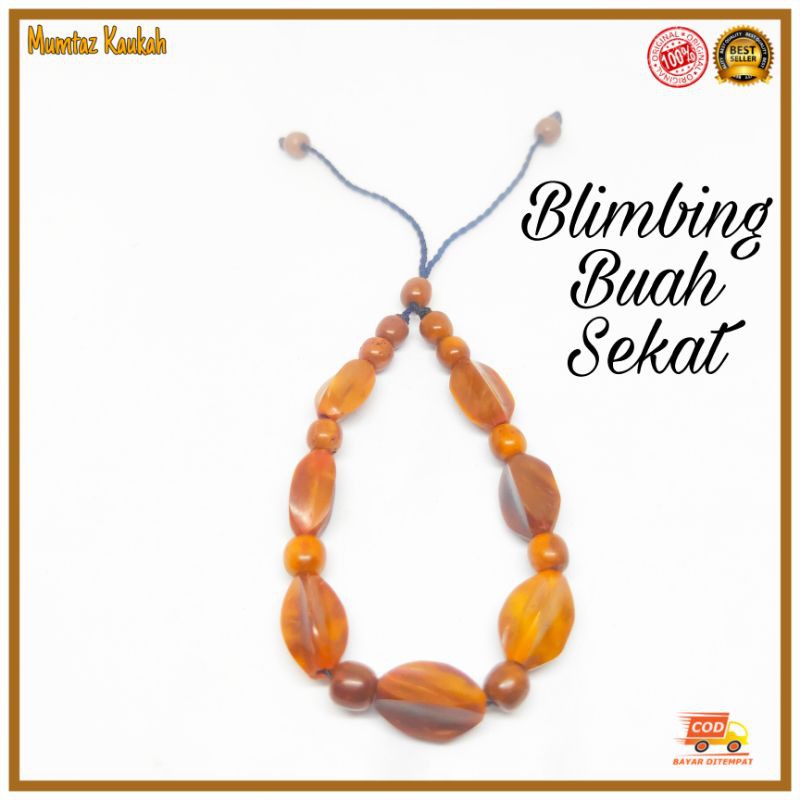 Gelang kokka koka blimbing buah sekat / gelang kaukah kaokah coklat kauka kaoka original kokah