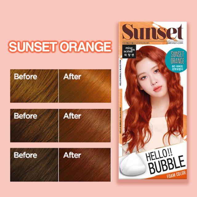 [READY] Mise En Scène Hello Bubble Foam Hair Color Blackpink-8O Sunset Orange