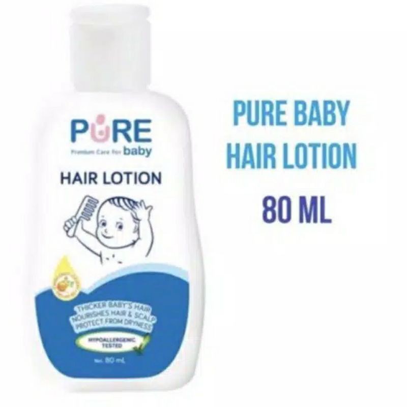 PURE BABY HAIR LOTION 80ml - PURE BABY LOTION RAMBUT