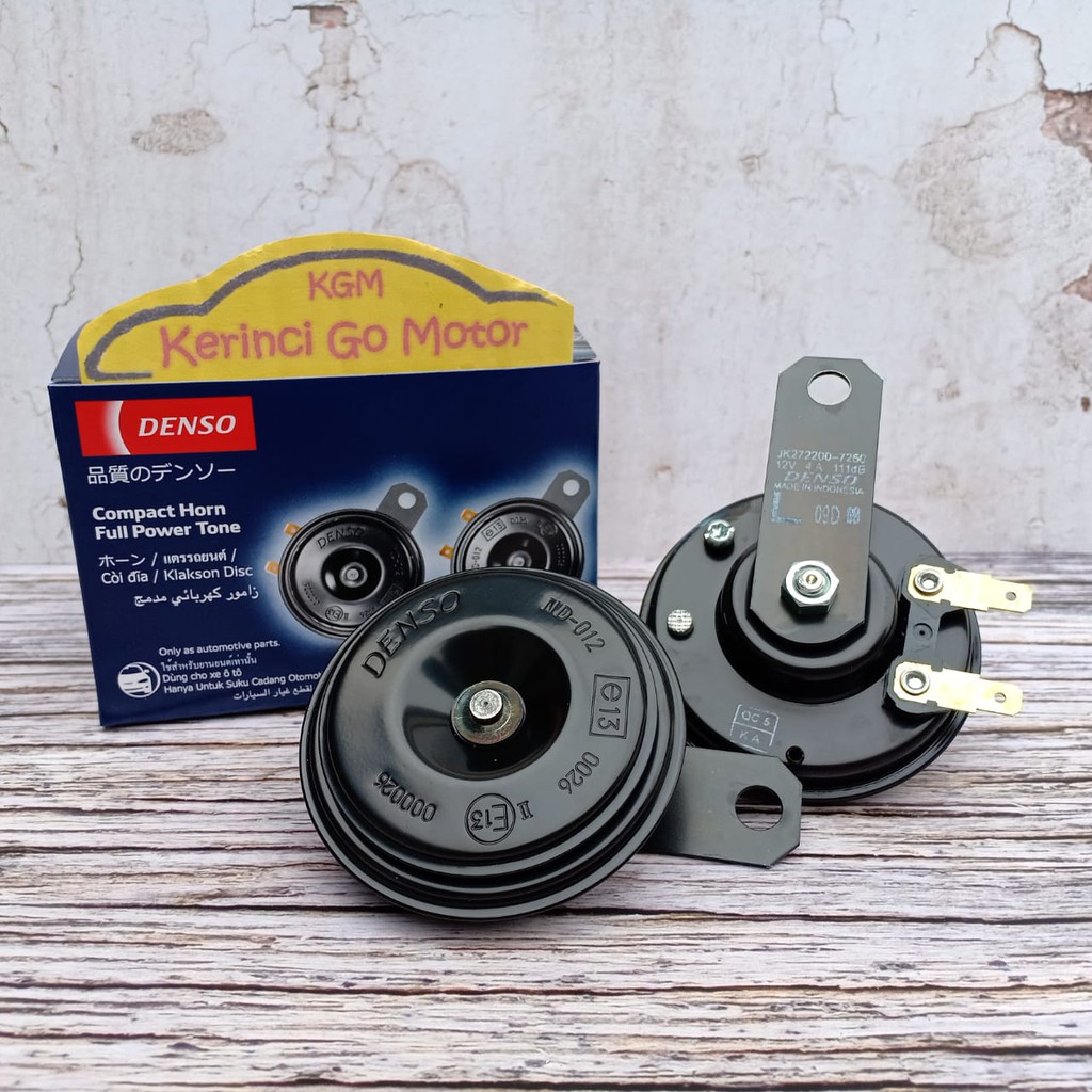 KLAKSON DISK DENSO COMPACT HORN 6920 SET 12V - KLAKSON DENSO 6920