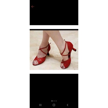 Sepatu dansa handmade bahan kulit kambing asli