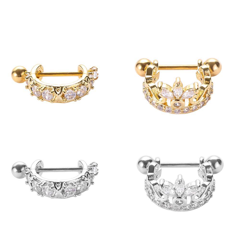 PREVA Cartilage Earring Rook Helix Piercing Cz Zircon Stainless Steel