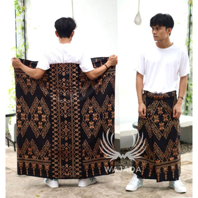 SARUNG PRIA TERBARU MOTIF TEROMPAH SHOLAT DEWASA SARUNG MOTIF BALIMUN SARWON-Aji