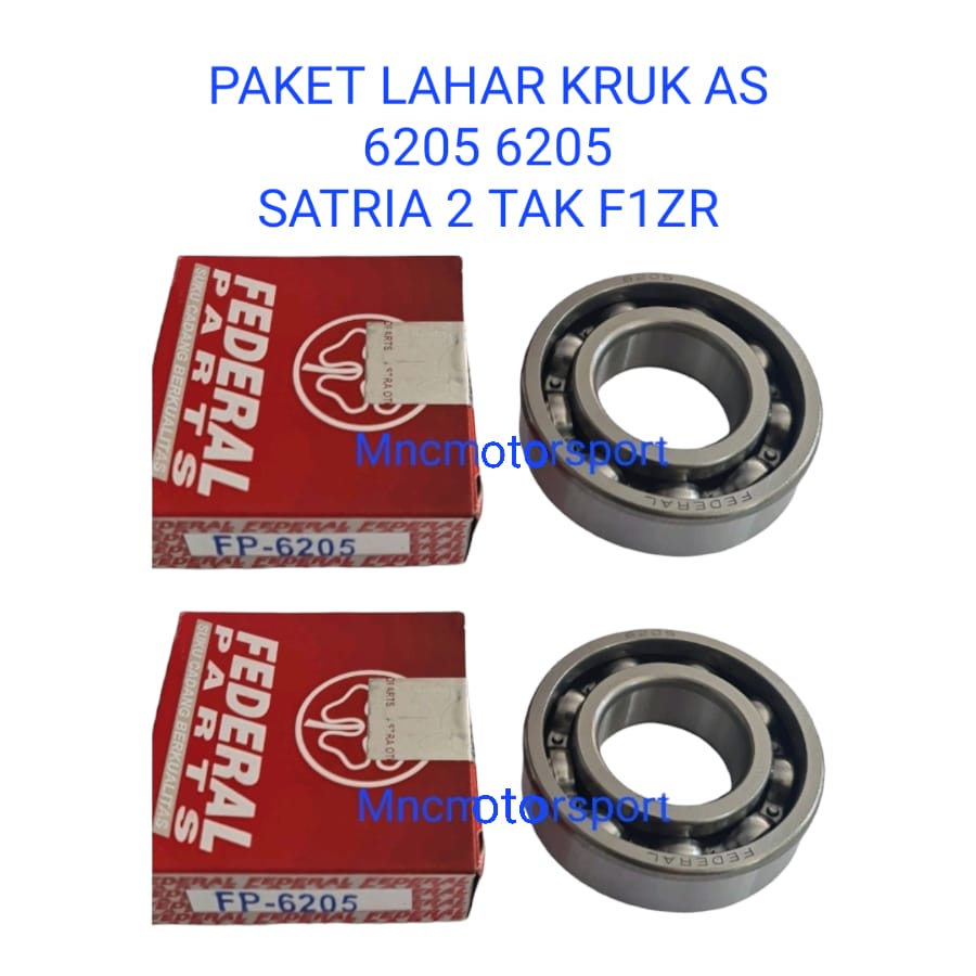 PAKET LAHAR KRUK AS FEDERAL PARTS 6205 6205 SATRIA 2 TAK F1ZR