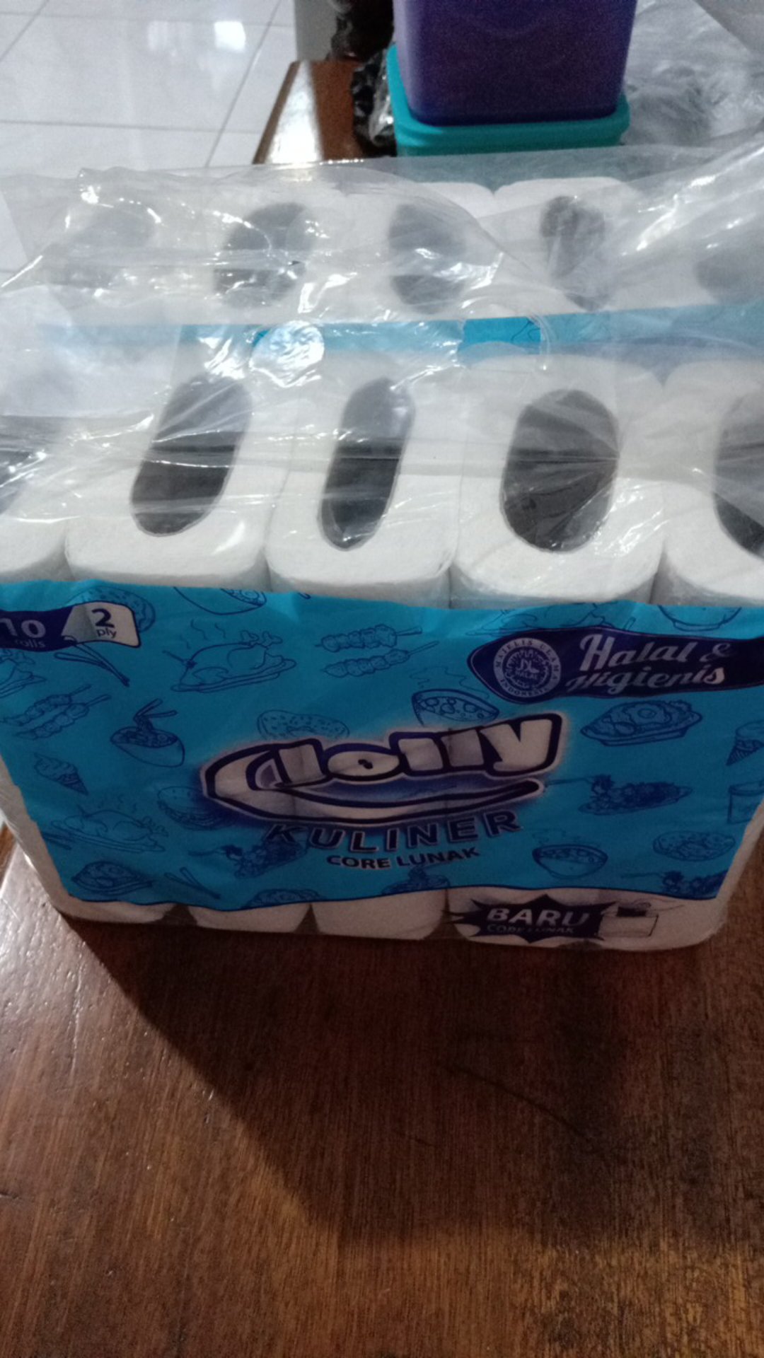 Tissue Jolly Gulung Kuliner Core Lunak Bertulang 2ply Bag 10 Rolls 