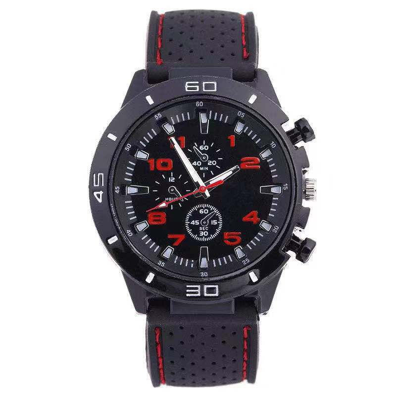 JAM TANGAN PRIA SPORT CHRONO KOREA FASHION QUARTZ MEN SILIKON ANALOG