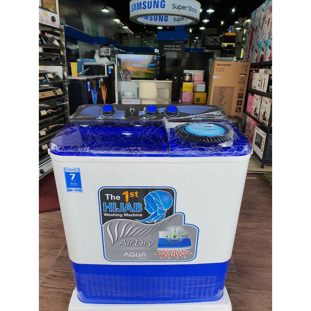 AQUA JAPAN QW-950XT MESIN CUCI 2 TABUNG 9 KG