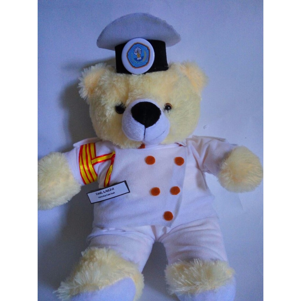 Boneka Wisudah Teddy Bear Pelayaran Peluat Kado Hadiah Siswa Pelayaran Kelulusan Sekolah Graduation