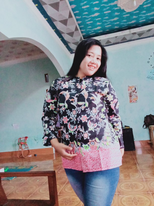 Batik Couple_maora Sania Ruffle Batik Couple Ori Ndoro Jowi Dnt Garansi Termurah