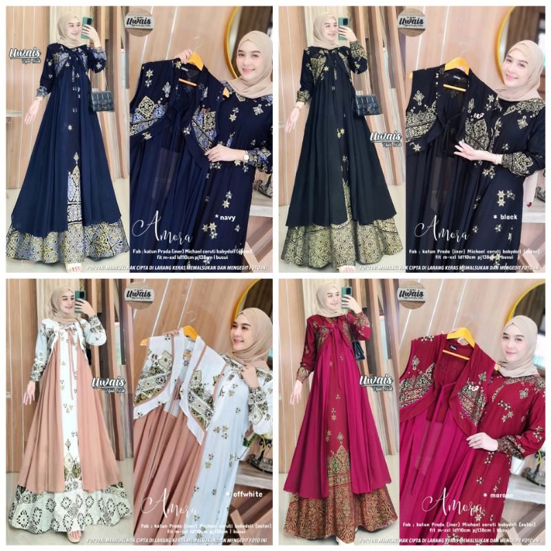Restock Deera 2 Gamis Amora  By UWAIS Original Terbaru