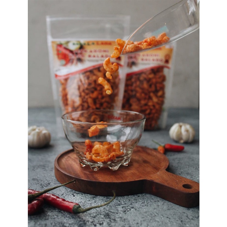 

SAGALA LADA EXTRA PEDAS Makaroni Sambal Balado Renyah Cemilan Kriuk 130 gram