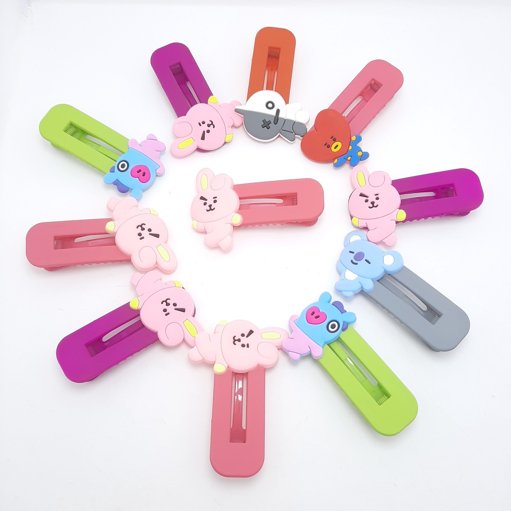 Jepitan Jepit Rambut BTS / Jepit Rambut Korea / Aksesoris Rambut / Jepit Rambut Anak (1 Buah)