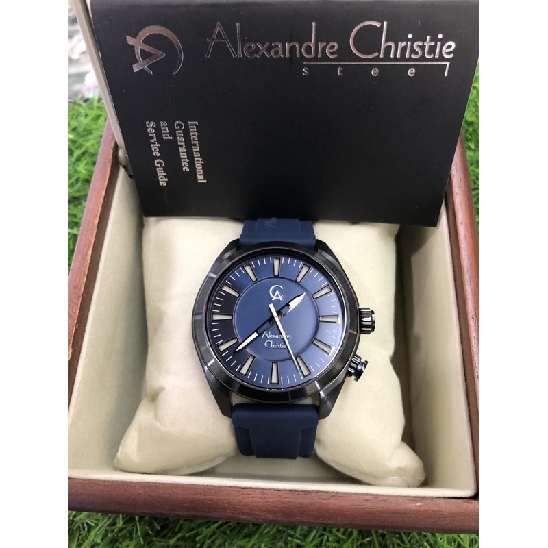 alexandre christie 8630mh karet biru pria