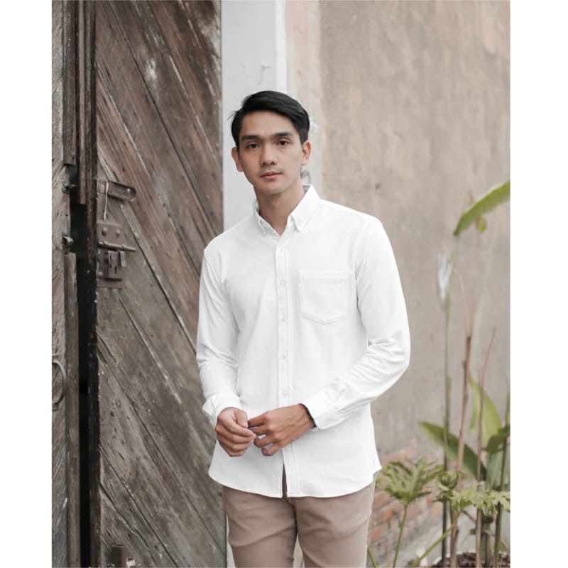 Kemeja Pria Lengan Panjang Matt Cotton Premium Hem Pria Dewasa Baju Kemeja Cowok Atasan Pria Kasual Polos