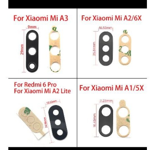 kaca kamera redmi 6 pro kaca kamera xiaomi a2 lite kaca kamera lensa kaca